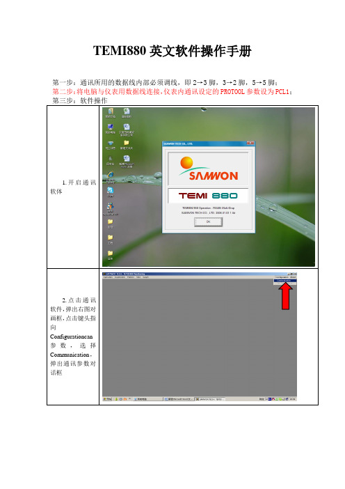 TEMI880英文软件操作