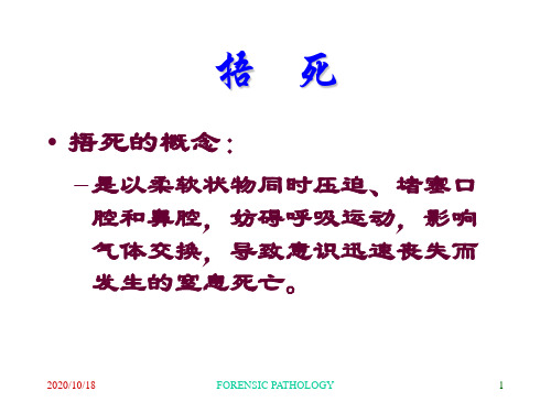 法医学课件：9 捂死