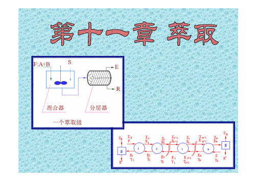 化工原理下 第11章 萃取1—萃取概述及相平衡