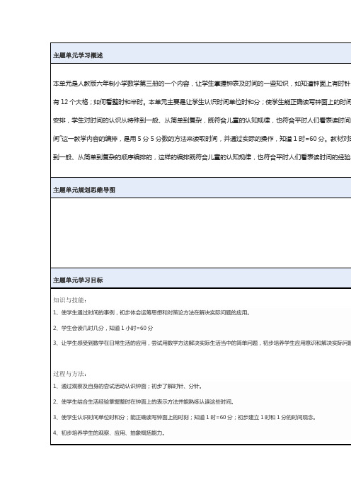 主题单元学习概述.doc认识时间