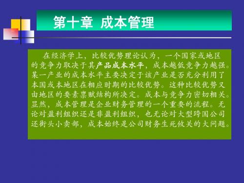 第九章： 成本管理.ppt (71 Kb)