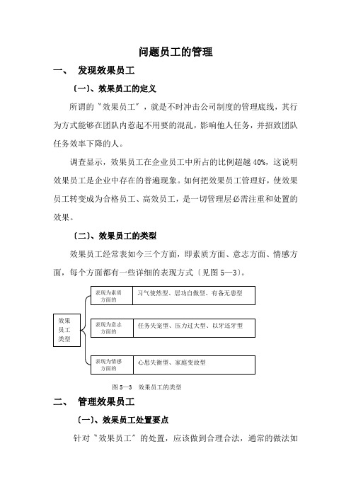 问题员工的管理