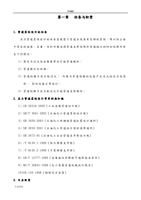 压力管道应力分析报告