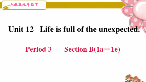 人教版九年级英语下册unit 12第十二单元Period 3 Section B(1a-1e)