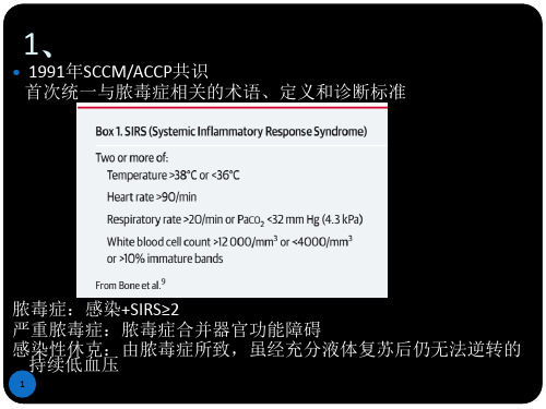 脓毒症新定义新治疗