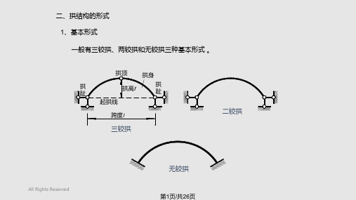 三铰拱的计算