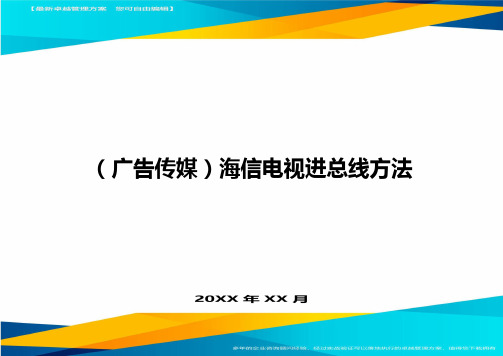 (广告传媒)海信电视进总线方法(优质)