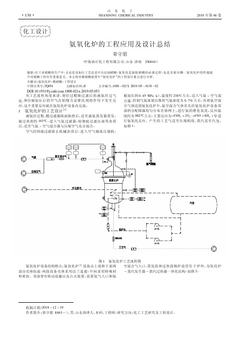 氨氧化炉的工程应用及设计总结