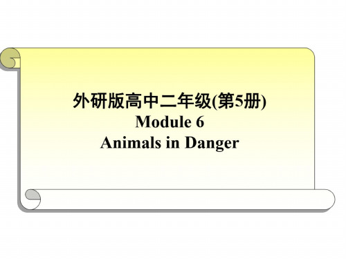 高三英语Animals-in-Danger课件