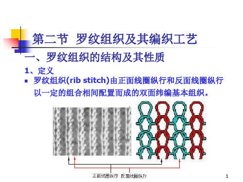 罗纹及其编织工艺