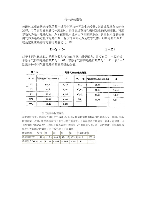 气体绝热指数