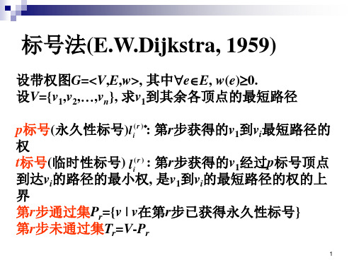 标号法求最短路径例题详解