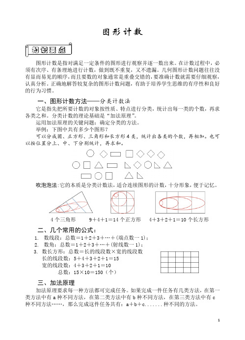 奥数-05图形计数+答案