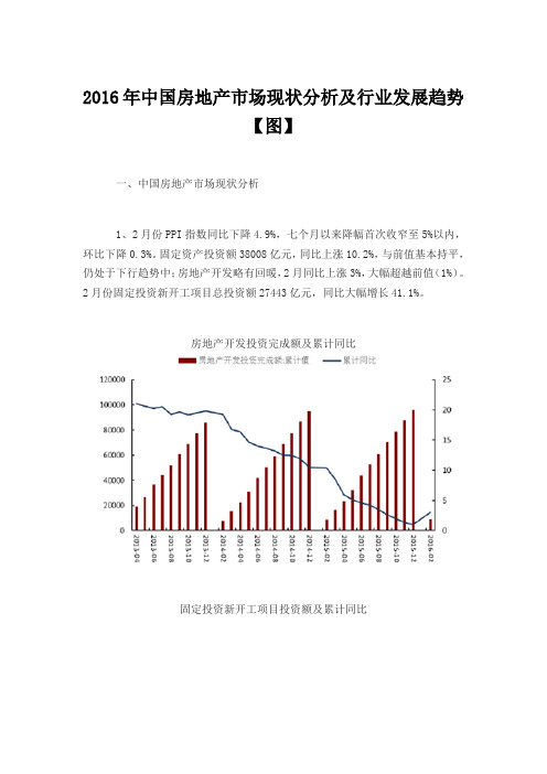 2016年中国房地产市场现状分析及行业发展趋势