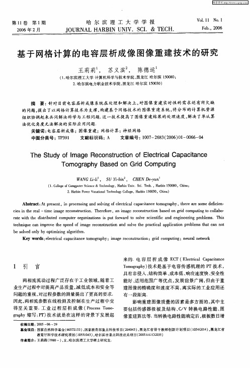 基于网格计算的电容层析成像图像重建技术的研究