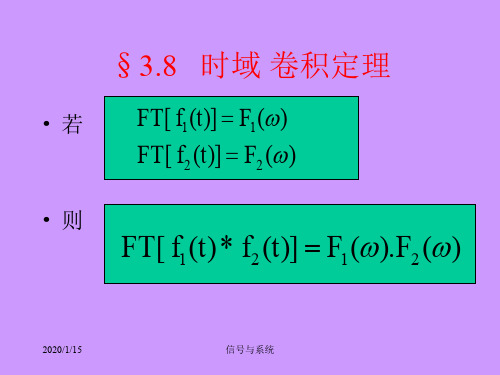 清华大学信号与系统课件§3.8   时域 卷积定理