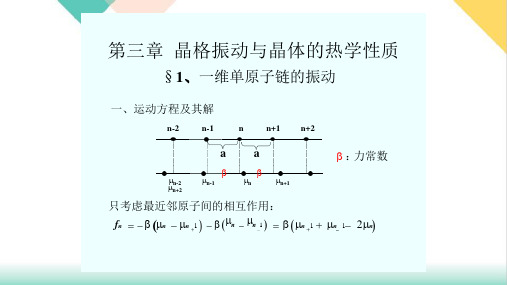 高二物理竞赛一维单原子链的振动课件