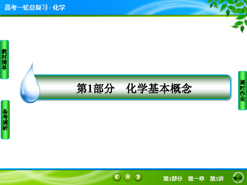 2021新高考化学物质的量浓度及溶液的配制