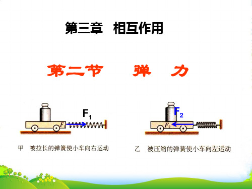 新人教版高中物理必修一 3.2 《弹力》课件 (共18张PPT)