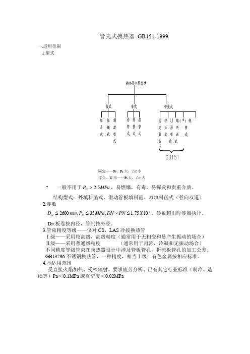 GB-151-1999-讲义-管壳式换热器