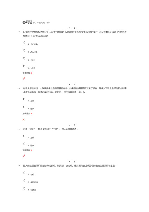 2013级学生职业发展与就业指导课学习任务4