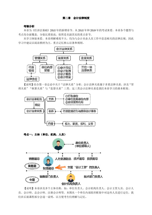 2020初会经济法第二章会计法律制度讲义