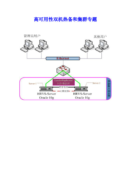 《高可用性服务器双机热备和集群》原理及解决方案专题