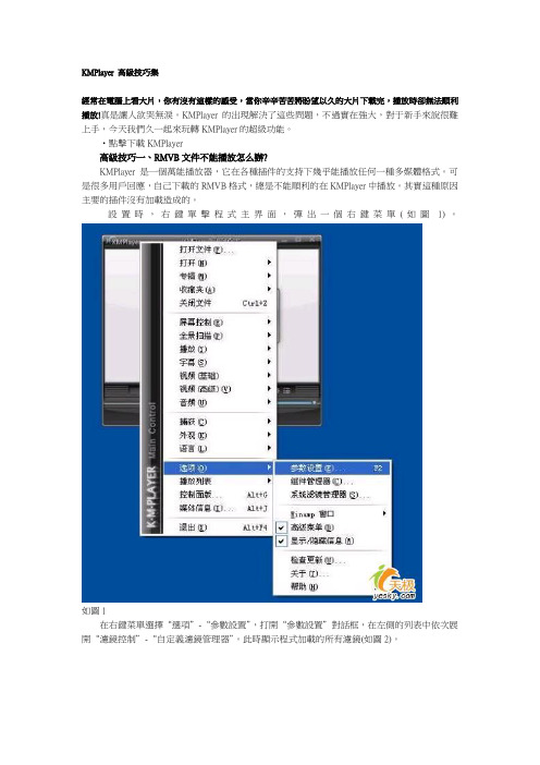 Kmplayer 高级技巧集