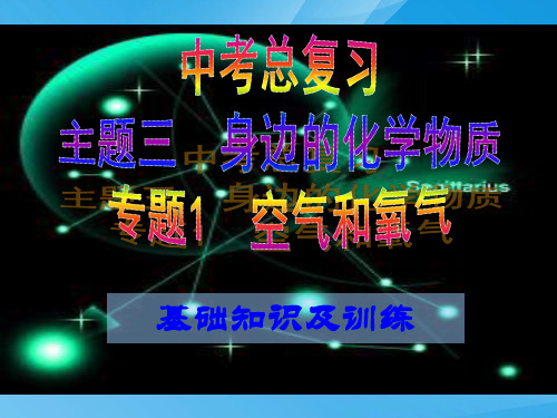 中考总复习空气和氧气PPT课件 人教版优质课件