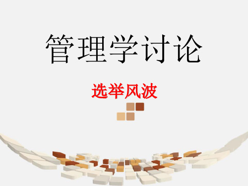 选举风波
