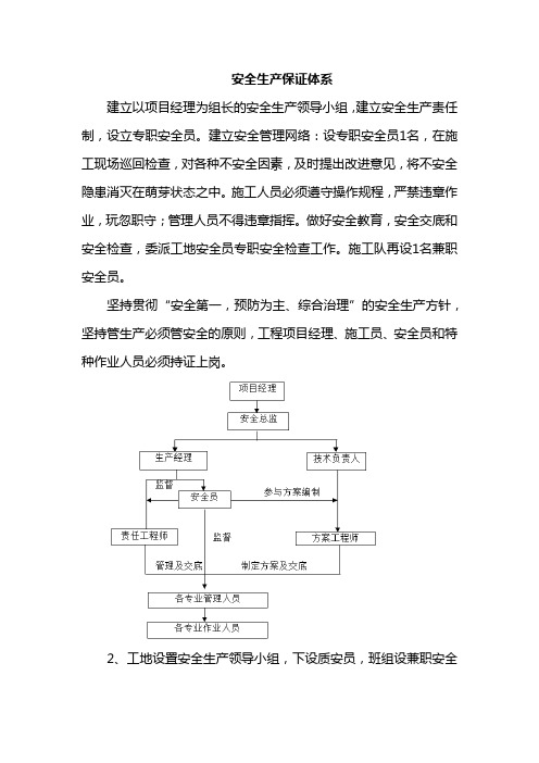 安全生产保证体系