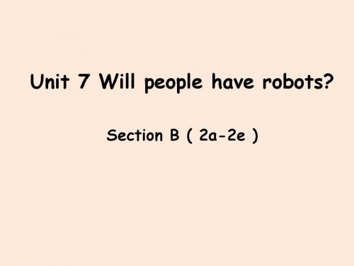 2015年秋八年级英语上册(人教版)课件unit7SectionB(2a-2e)(7ppt)