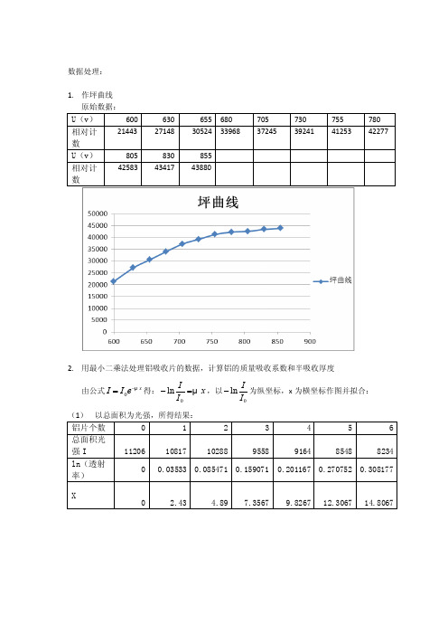 伽马射线相关实验实验报告实例