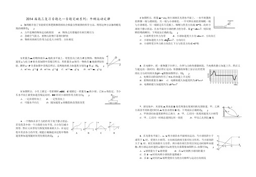 2014高考复习专题-相互作用