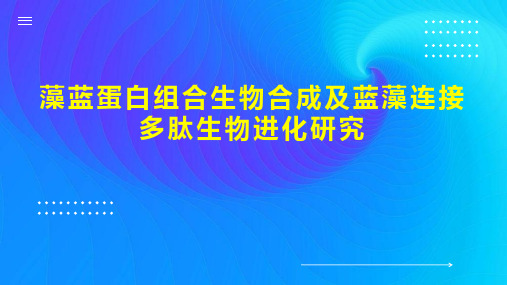 藻蓝蛋白组合生物合成及蓝藻连接多肽生物进化研究