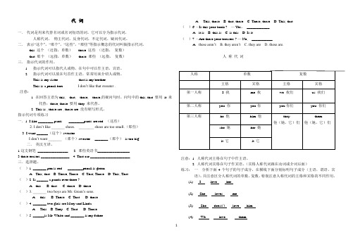 代词详解