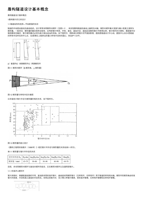 盾构隧道设计基本概念