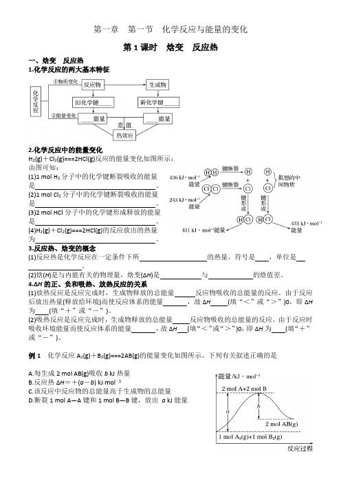 化学反应与能量的变化