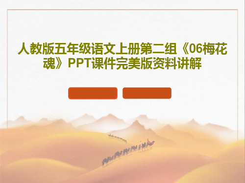 人教版五年级语文上册第二组《06梅花魂》PPT课件完美版资料讲解35页PPT