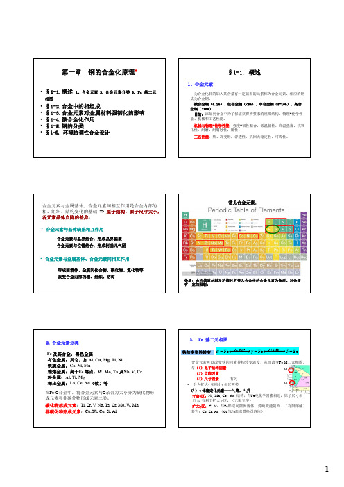 第一章钢的合金化原理