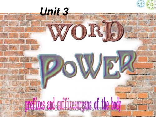 译林牛津版高中英语Module 5 unit 3 word power教学课件 (共26张PPT)