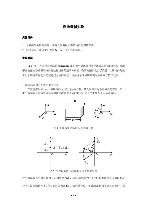 磁光调制实验