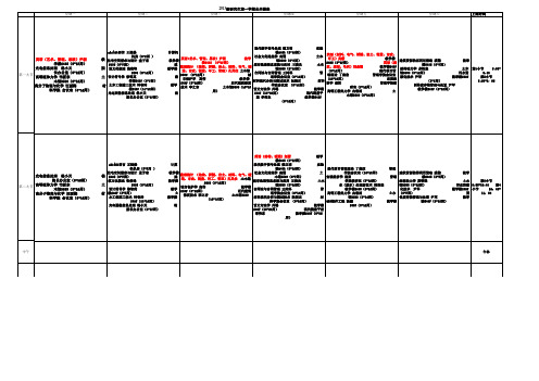 2013级研究生第一学期公共课表