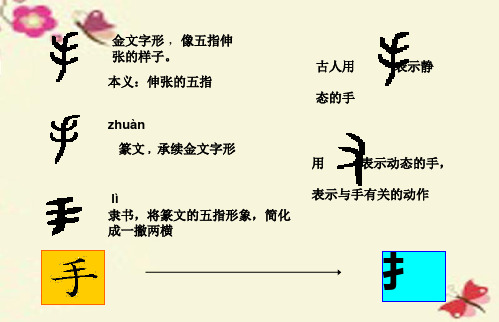 小学二年级写字课《提手旁》PPT课件