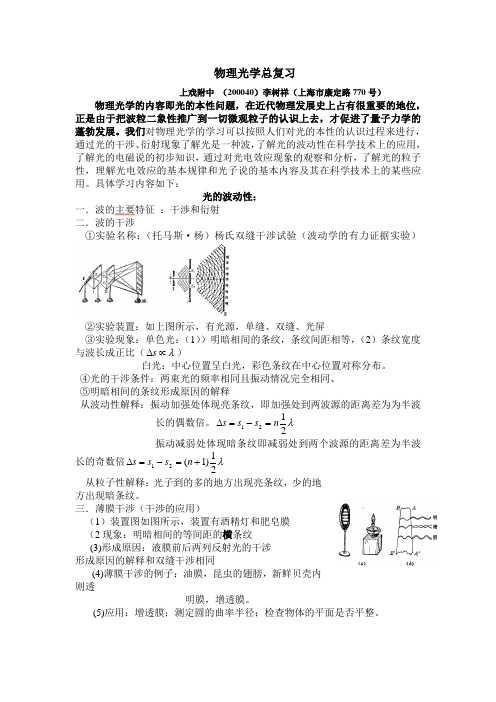 物理光学总复习