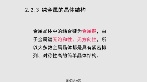 金属材料金属的晶体结构全解.pptx