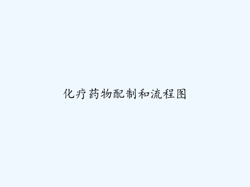 化疗药物配制和流程图 PPT