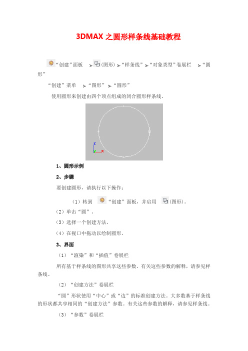 3DMAX之圆形样条线基础教程