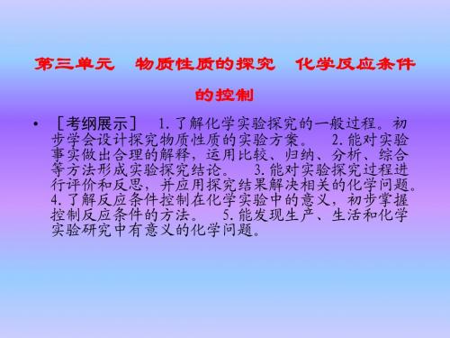 化学反应条件的控制(高考复习)——化学课件