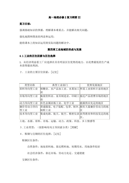 高一地理必修二第四章复习提纲